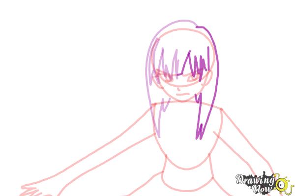 How to Draw Morgiana from Magi: The Labyrinth Of Magic - Step 8