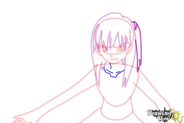 How to Draw Morgiana from Magi: The Labyrinth Of Magic - Step 9