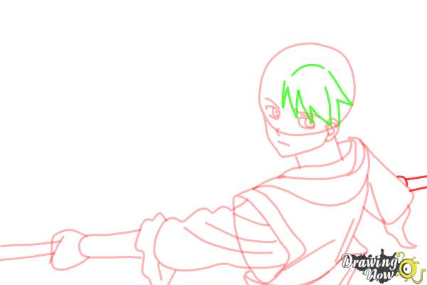 How to Draw Hakuryuu Ren from Magi: The Labyrinth Of Magic - Step 10