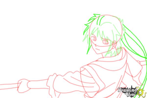 How to Draw Hakuryuu Ren from Magi: The Labyrinth Of Magic - Step 12