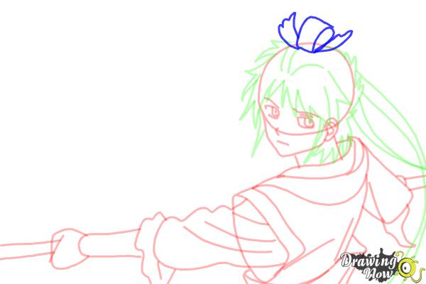 How to Draw Hakuryuu Ren from Magi: The Labyrinth Of Magic - Step 13