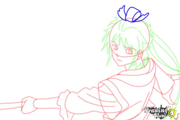 How to Draw Hakuryuu Ren from Magi: The Labyrinth Of Magic - Step 13 How to Draw Hakuryuu Ren from Magi: The Labyrinth Of Magic - Step 13