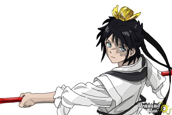 How to Draw Hakuryuu Ren from Magi: The Labyrinth Of Magic - Step 17