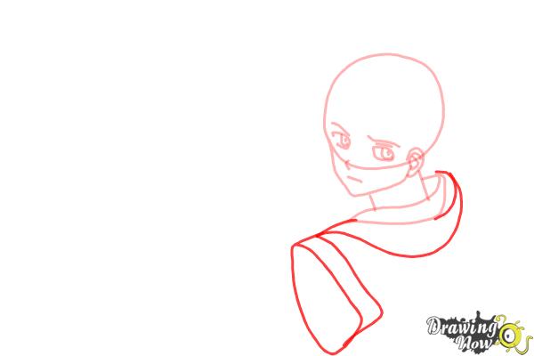 How to Draw Hakuryuu Ren from Magi: The Labyrinth Of Magic - Step 5 How to Draw Hakuryuu Ren from Magi: The Labyrinth Of Magic - Step 5