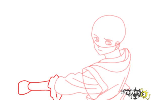 How to Draw Hakuryuu Ren from Magi: The Labyrinth Of Magic - Step 8