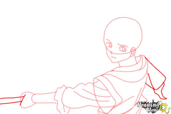 How to Draw Hakuryuu Ren from Magi: The Labyrinth Of Magic - Step 9