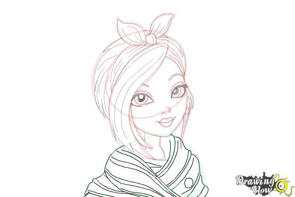 How to Draw Poppy O'Hair from Ever After High - DrawingNow