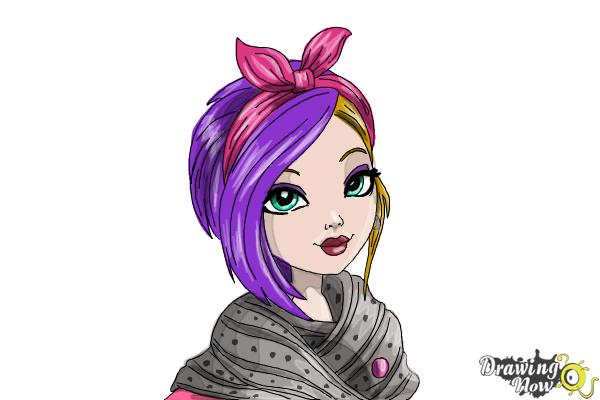 How to Draw Poppy O'Hair from Ever After High - Step 15