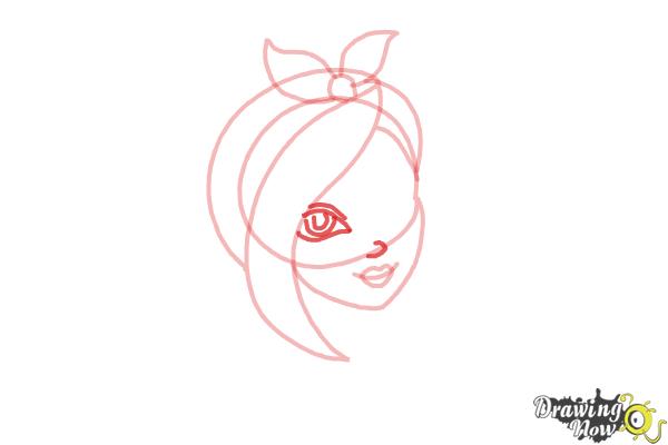 How to Draw Poppy O'Hair from Ever After High - Step 5