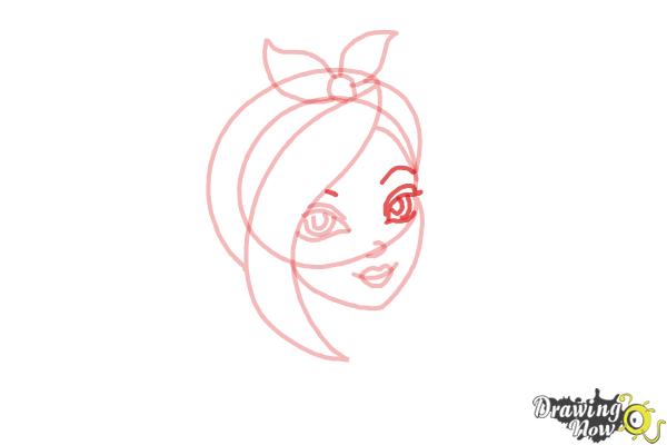 How to Draw Poppy O'Hair from Ever After High - Step 6