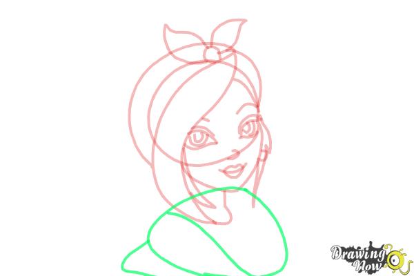 How to Draw Poppy O'Hair from Ever After High - Step 8