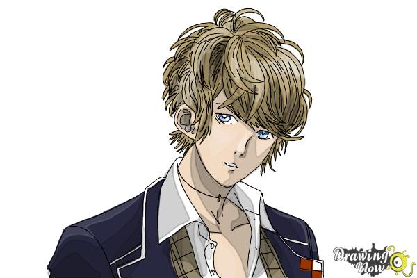 How to Draw Shu Sakamaki from Diabolik Lovers - Step 16 How to Draw Shu Sakamaki from Diabolik Lovers - Step 16