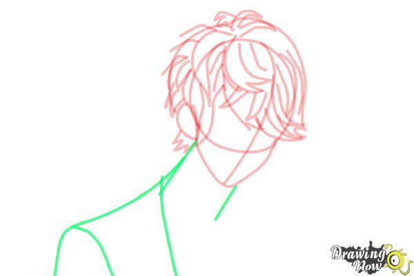 How to Draw Shu Sakamaki from Diabolik Lovers - Step 7 How to Draw Shu Sakamaki from Diabolik Lovers - Step 7