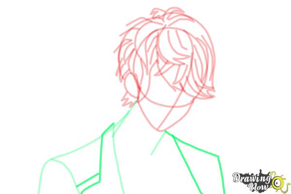 How to Draw Shu Sakamaki from Diabolik Lovers - Step 8