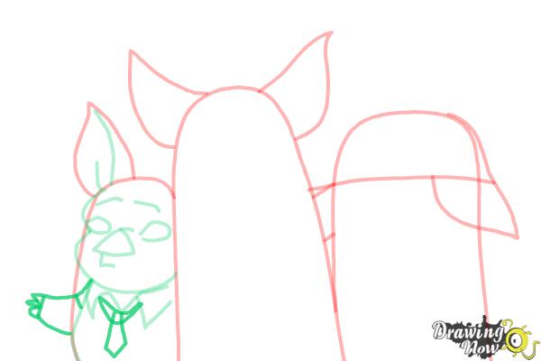 How to Draw Three Little Pigs from Ever After High - Step 6