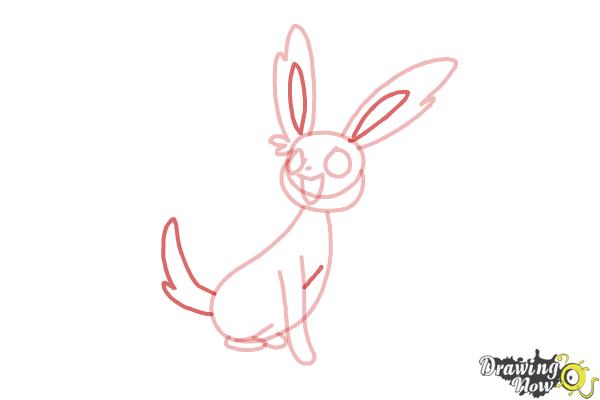 How to Draw Kawaii Sylveon - Step 6