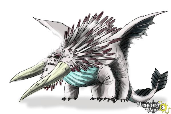 How to draw Bewilderbeast from How to Train Your Dragon 2 - Step 11