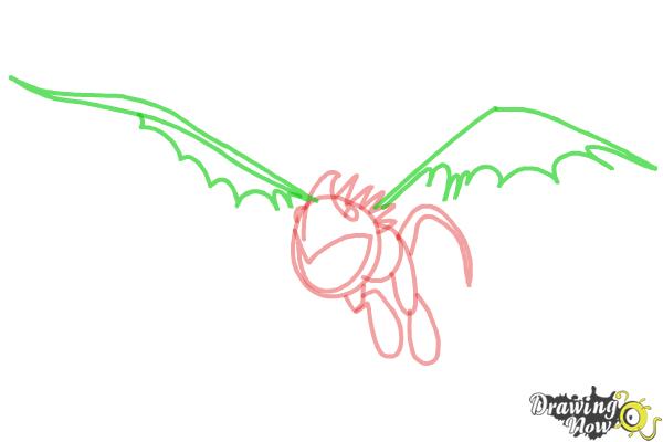 How to Draw Stormfly from How to Train Your Dragon 2 - Step 5