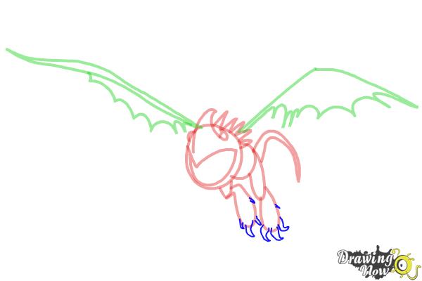 How to Draw Stormfly from How to Train Your Dragon 2 - Step 6