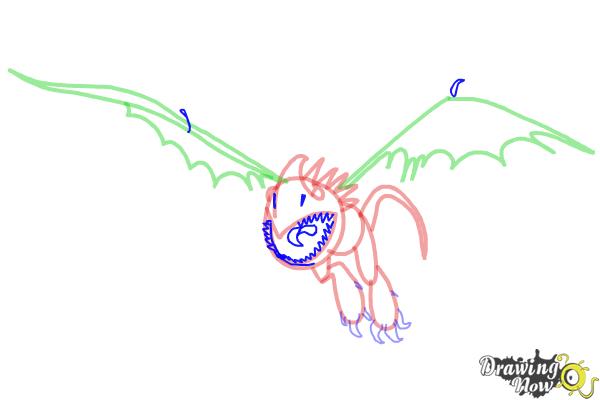 How to Draw Stormfly from How to Train Your Dragon 2 - Step 7