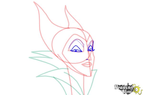 How to Draw Maleficent Easy - Step 10