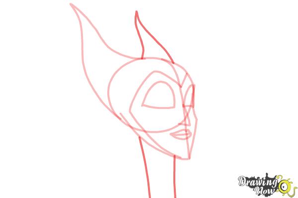 How to Draw Maleficent Easy - Step 6