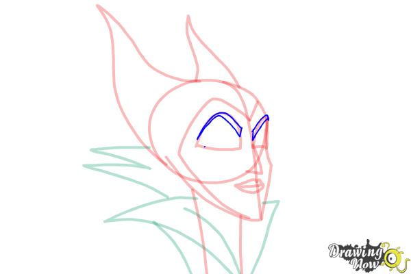 How to Draw Maleficent Easy - Step 9