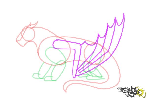 How to Draw Mudwing from Wings Of Fire - Step 6