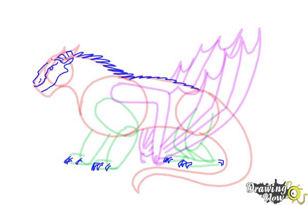 How to Draw Mudwing from Wings Of Fire - Step 8
