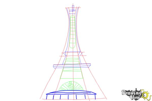 How to Draw The Prism Tower from Pokemon - Step 9