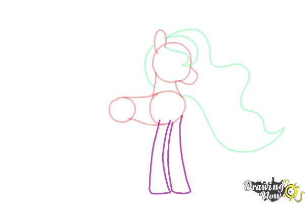 How to Draw Princess Luna from My Little Pony Friendship Is Magic - Step 6