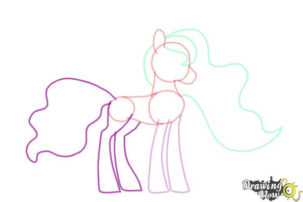 How to Draw Princess Luna from My Little Pony Friendship Is Magic - Step 7