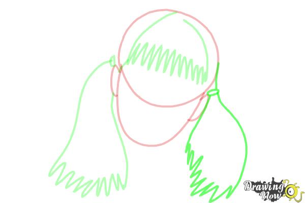 How to Draw Moaning Myrtle from Harry Potter And The Chamber Of Secrets - Step 5