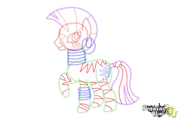 How to Draw Zecora from My Little Pony Friendship Is Magic - Step 12