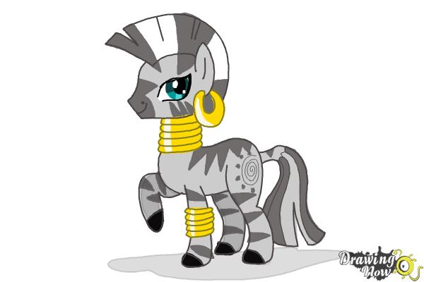 How to Draw Zecora from My Little Pony Friendship Is Magic - Step 14