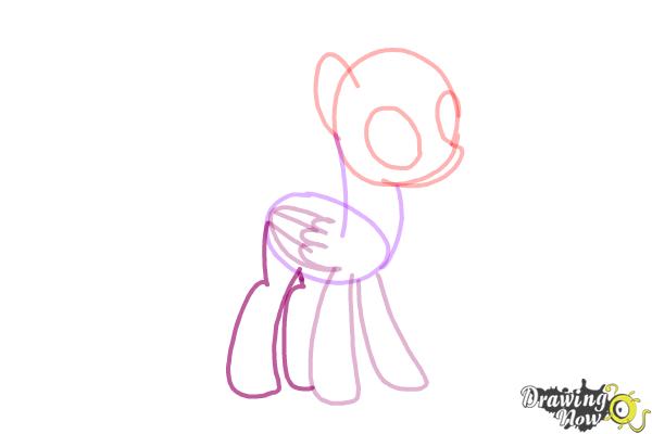 How to Draw Rainbow Dash from My Little Pony Friendship Is Magic - Step 5