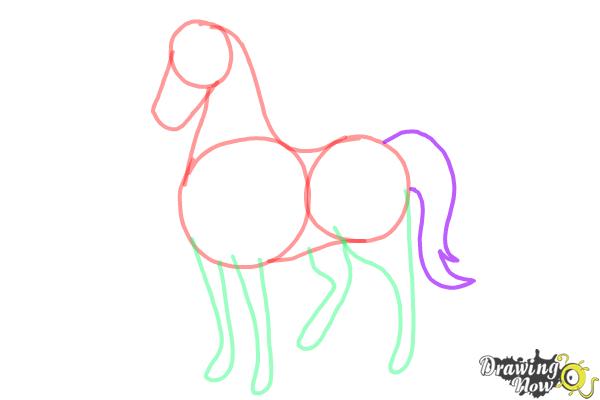 How to Draw a Horse Easy - Step 6