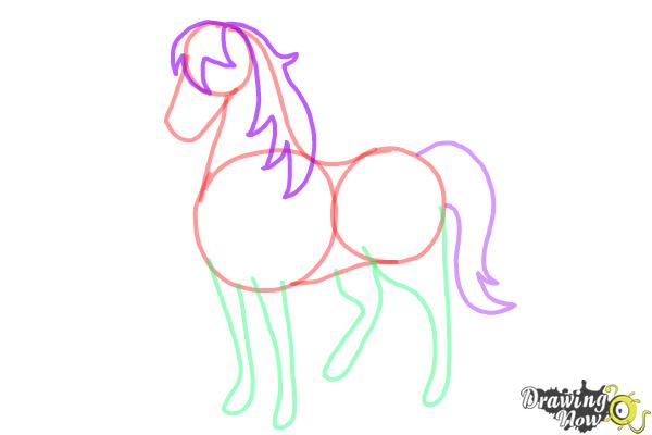 How to Draw a Horse Easy - Step 7