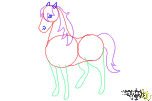 How to Draw a Horse Easy - Step 8