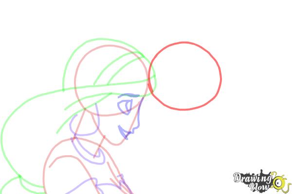 How to Draw Jasmine And Aladdin - Step 10