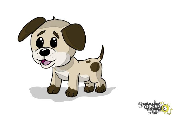 How to Draw a Baby Dog - Step 11