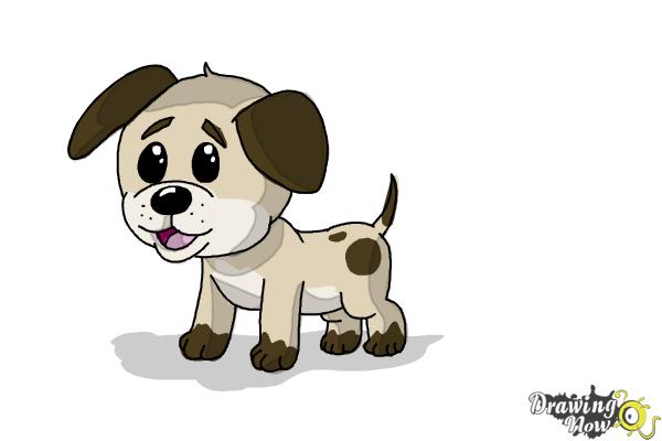 How to Draw a Baby Dog - Step 11 How to Draw a Baby Dog - Step 11