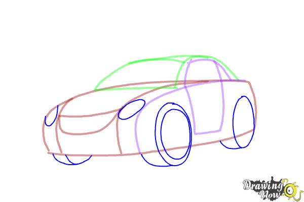 How to Draw a Car Step by Step - Step 5