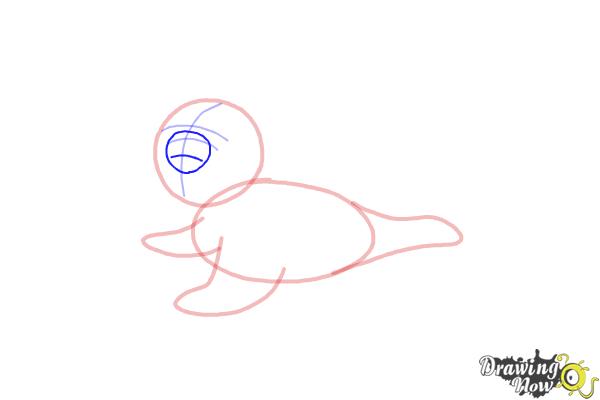 How to Draw a Baby Seal - Step 7