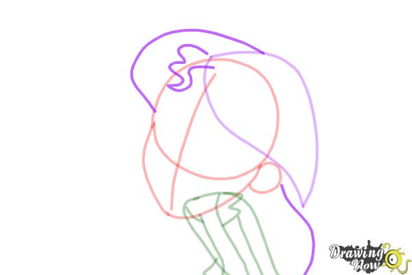 How to Draw Sunset Shimmer from My Little Pony Equestria Girls - Step 6