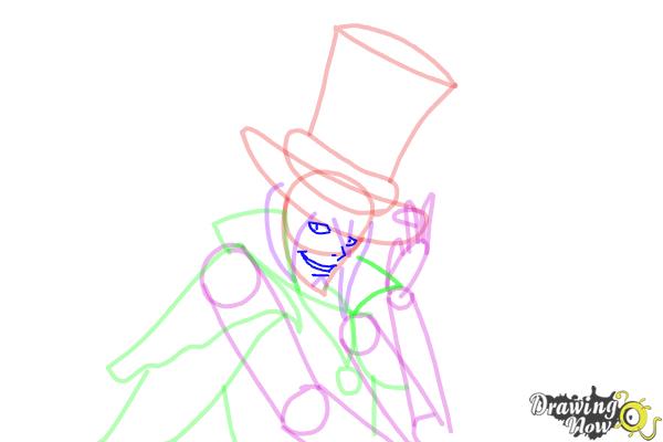 How to Draw Mephisto Pheles from Ao No Exorcist, Blue Exorcist - Step 10