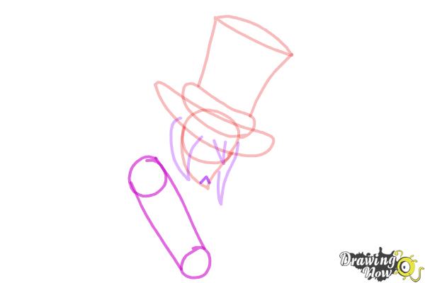 How to Draw Mephisto Pheles from Ao No Exorcist, Blue Exorcist - Step 5