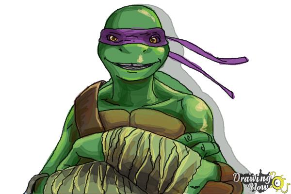 How to Draw Donatello from Teenage Mutant Ninja Turtles 2014, Tmnt - Step 10