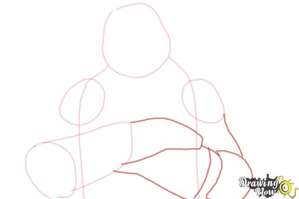 How to Draw Raphael from Teenage Mutant Ninja Turtles 2014, Tmnt - Step 3