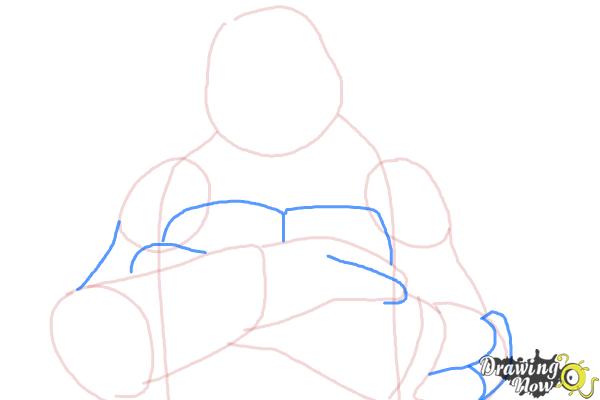 How to Draw Raphael from Teenage Mutant Ninja Turtles 2014, Tmnt - Step 4 How to Draw Raphael from Teenage Mutant Ninja Turtles 2014, Tmnt - Step 4